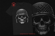 10 Bundle Dark Art Skull Army, an Illustration by Morspective (Thumbnail 2 of 7)