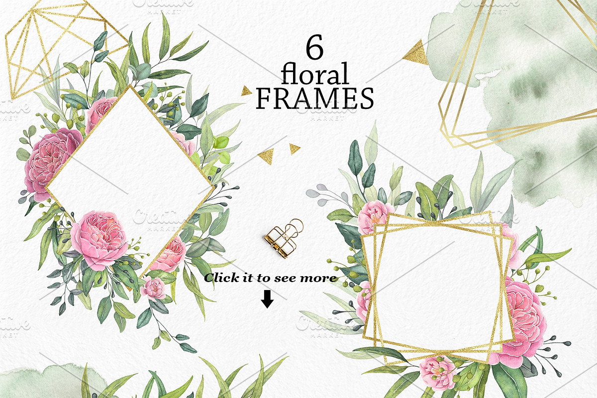 Roses - Watercolor Floral Collection, an Illustration by Elly Studio (Photo 5 of 16)
