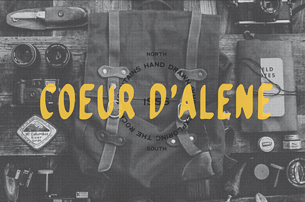 Coeur D'Alene Hand Drawn Font, a Script Font by James Coffman Design