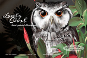 Lovely Owl, an Illustration by Leonaa art (Thumbnail 4 of 7)