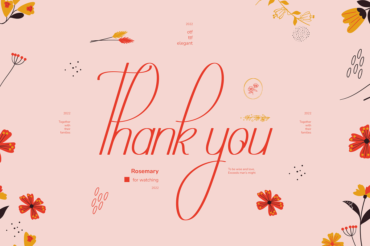 Rosemary Handwritten Font, a Script Font by infernostudio3
