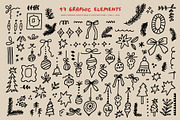 HOLLY JOLLY FONT & 97 ILLUSTRATIONS, a Handwritten Font by Favete Art (Thumbnail 5 of 24)