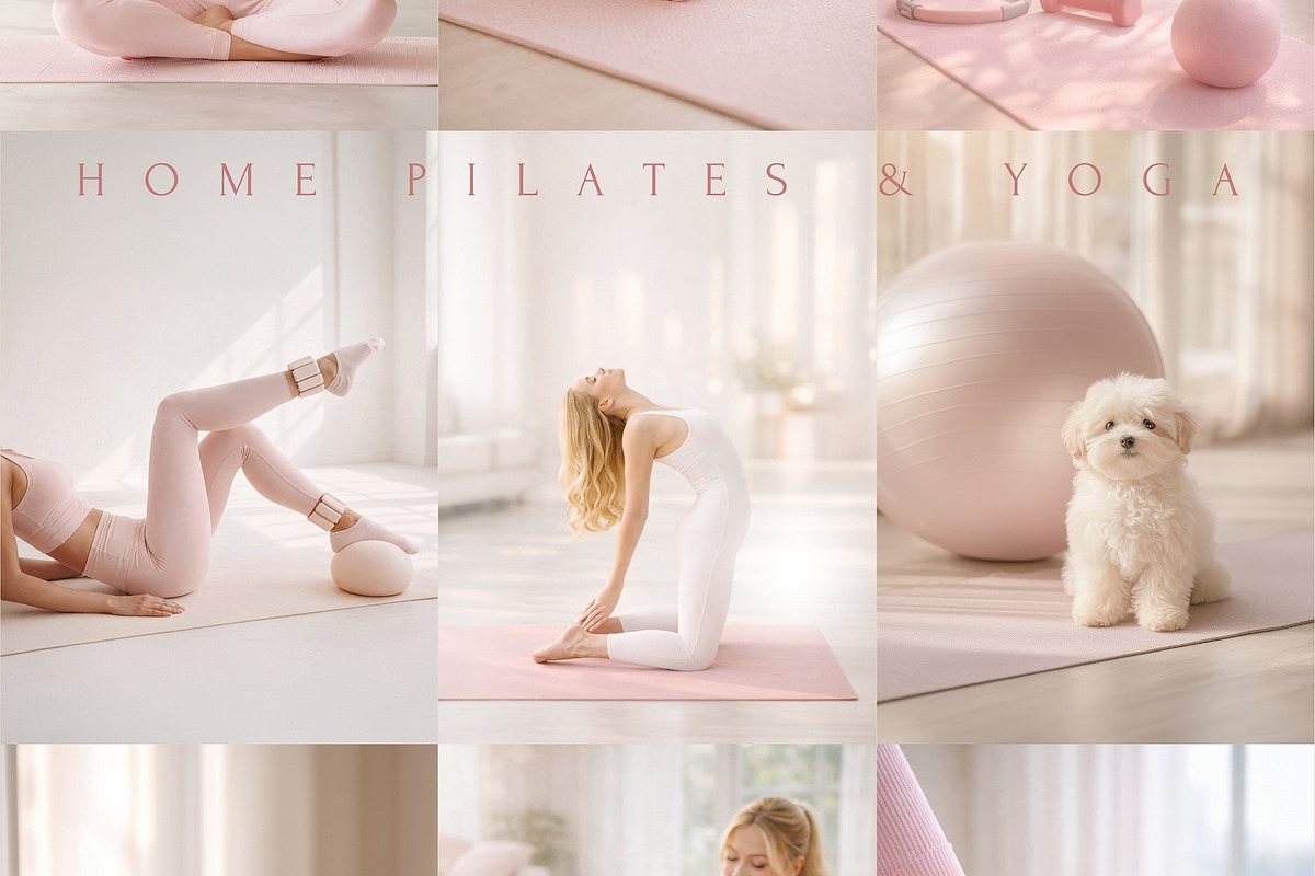 240 Pilates Yoga Stock Photo Bundle, a Beauty & Fashion Photo by Allure Art (Photo 13 of 31)