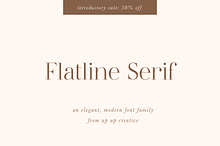 Flatline Serif Complete - 16 fonts