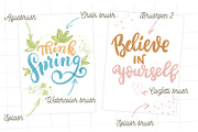 Lettering brushes for Procreate, a Brush Add-On by Let's Art (Thumbnail 7 of 7)