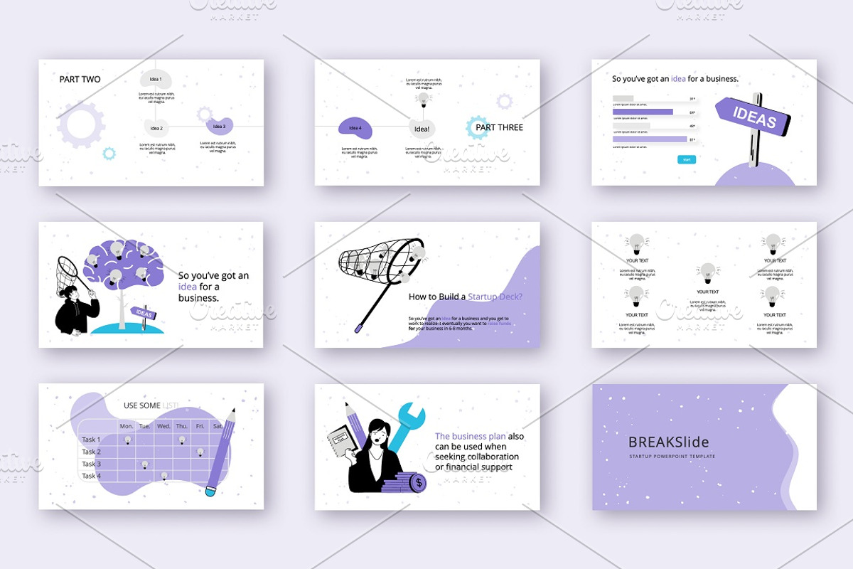 Startup Powerpoint Illustration, a Presentation Template by alexdndz