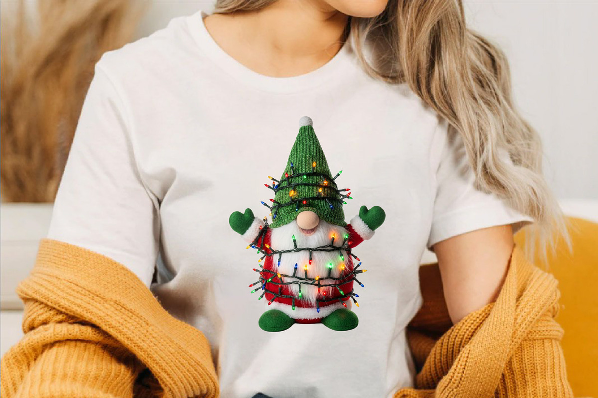 Watercolor Green Christmas Gnomes, an Illustration by SVGArt (Photo 6 of 8)
