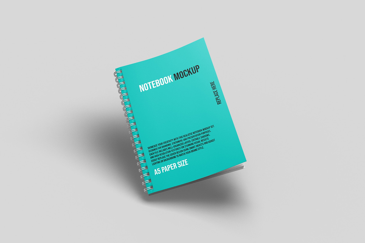 3 Notebook Mockup Sets, a Books & Magazine Mockup by LOGTURNAL (Photo 3 of 4)