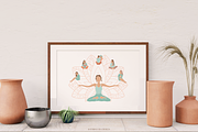 Balance - abstract woman & elements, a Healthcare Illustration by Katerina.Sea.Design (Thumbnail 2 of 10)