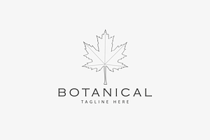 Floral Botanical Leaf Logo
