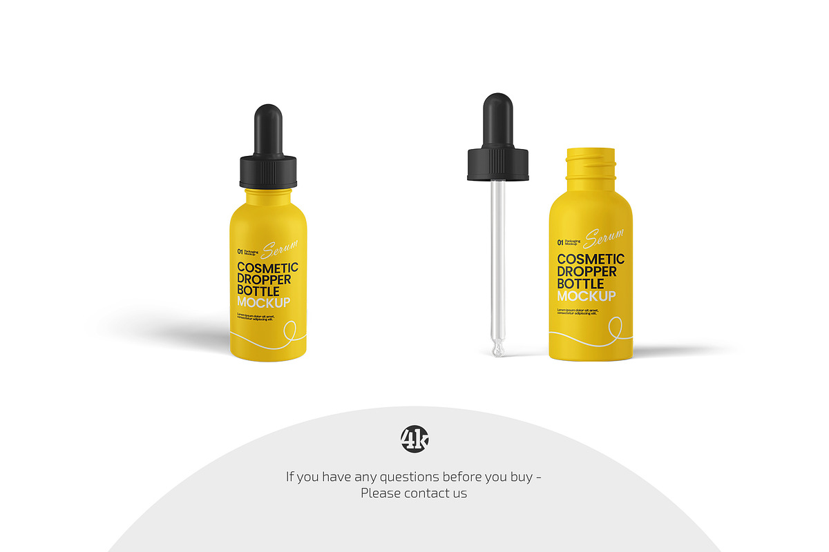Matte Dropper Bottle Mockup Set, a Packaging Mockup by Country4k (Photo 4 of 4)