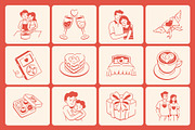 Love Doodles Set, an Outline Icon by Vectors Market (Thumbnail 6 of 9)