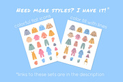 Baby Clothes Garment Thin Line Icons, an Outline Icon by Vectorikart (Thumbnail 6 of 6)