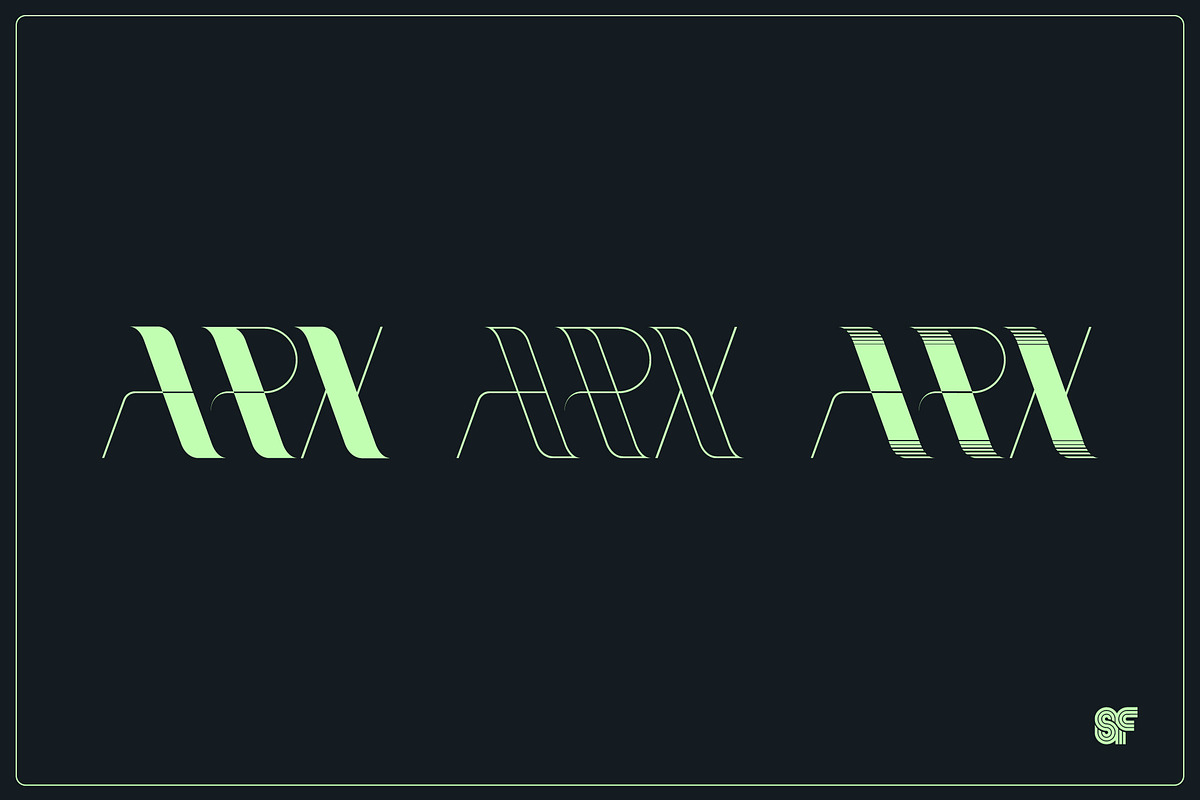 Arx | Display | 3 Fonts + 2 Styles, a Serif Font by Superfried Font Shop (Photo 1 of 11)