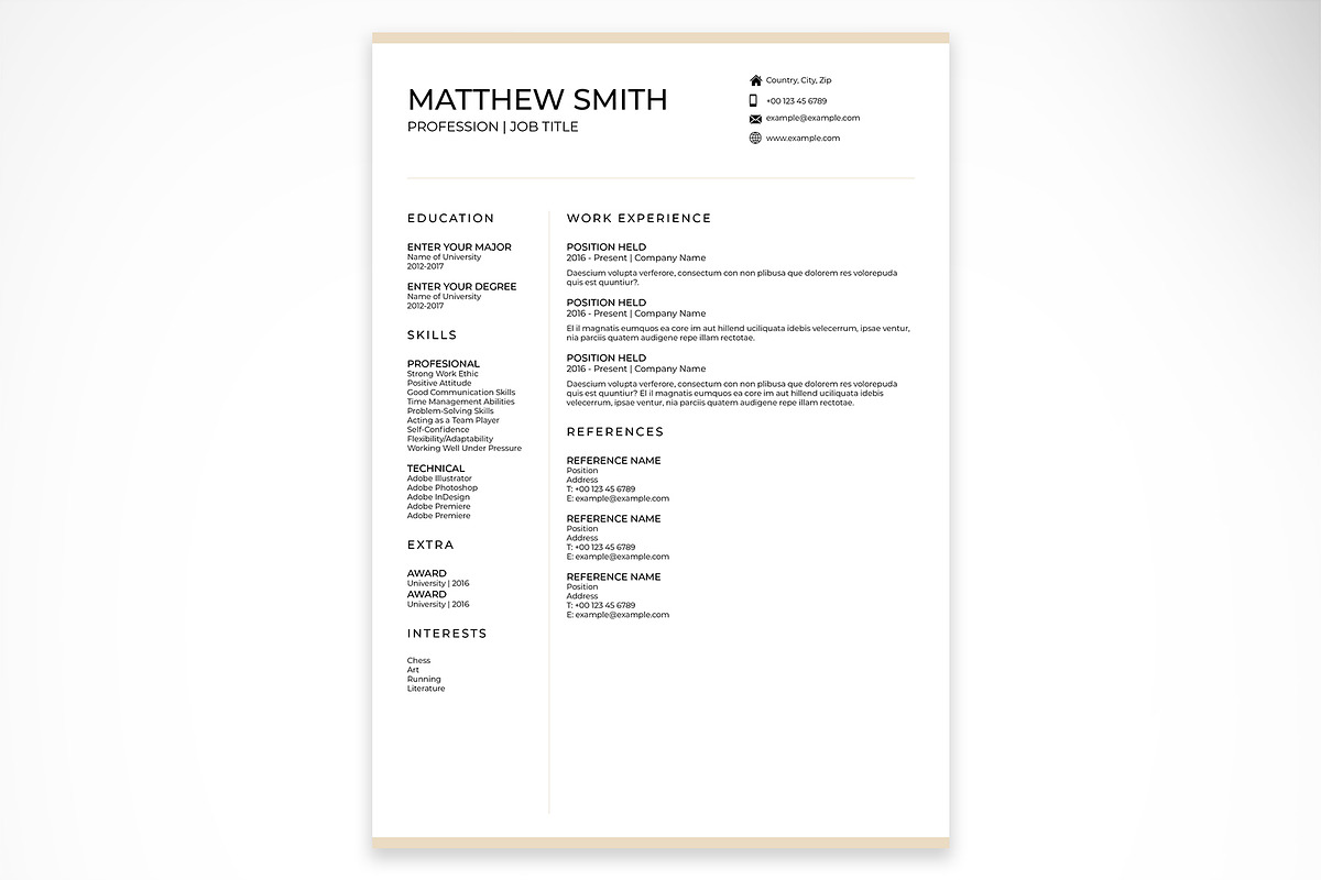 Resume and Letter of Introduction, a Resume Template by McLittle Stock (Photo 2 of 3)
