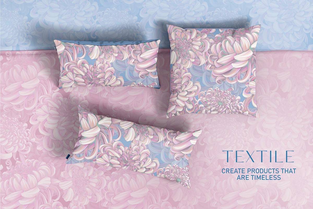 Pattern Cloud Chrysanthemum, a Pattern Graphic by Natalia0307 (Photo 7 of 13)