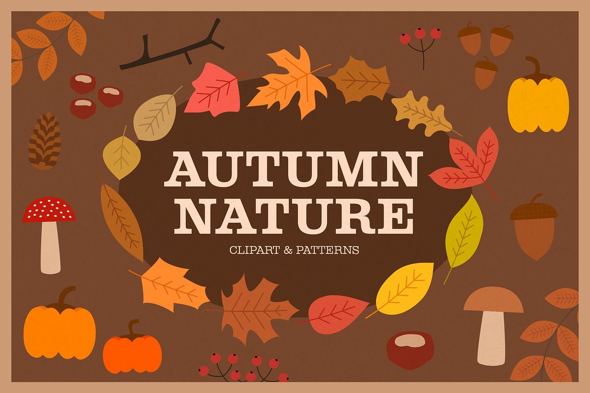 Autumn Nature Vector Collection, a Decorative Illustration by Type Twice (Photo 1 of 10)