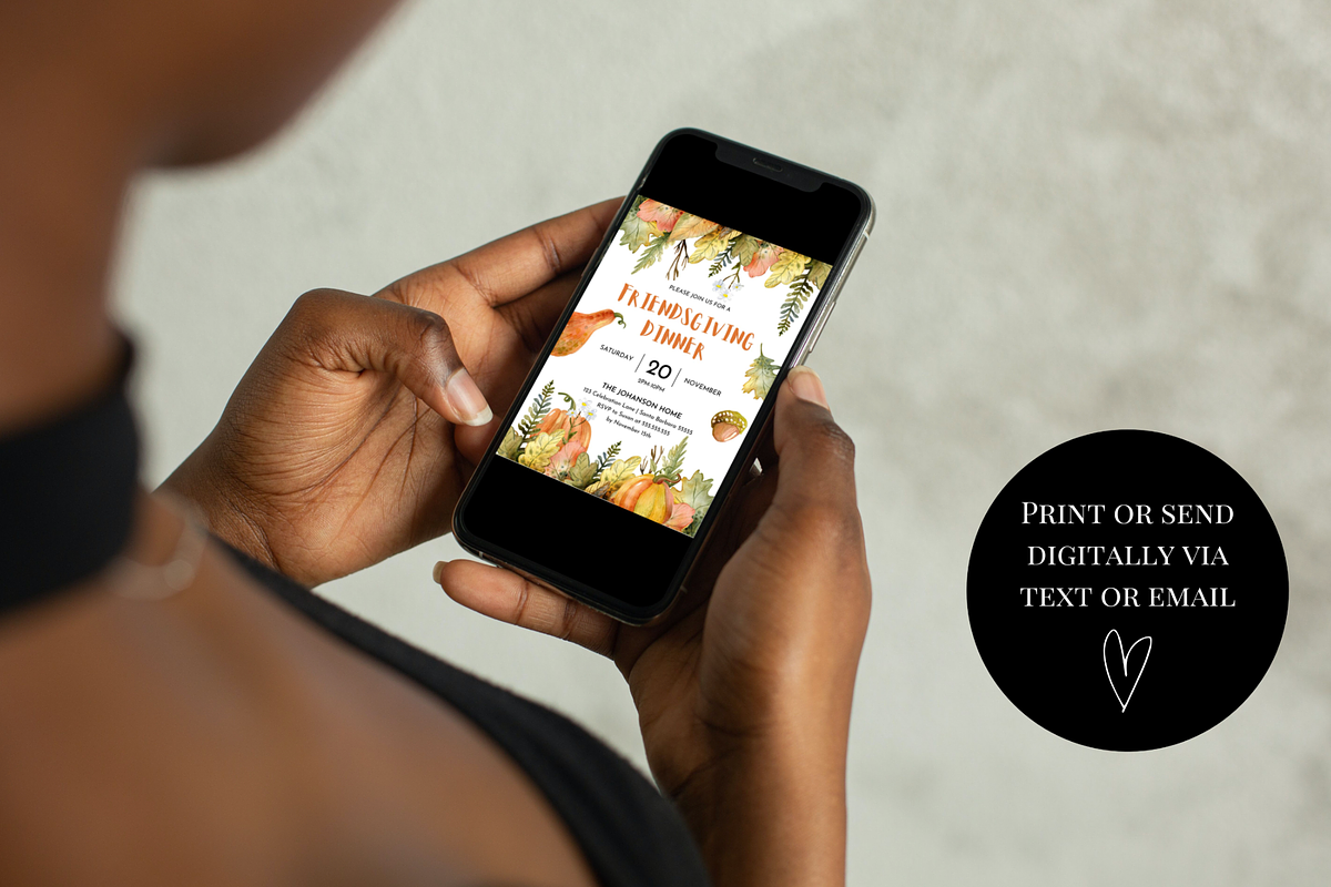 Editable Thanksgiving Invitation, an Invitation Template by ForeverPrint (Photo 6 of 7)