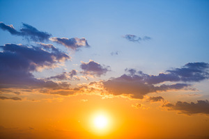 Sunset on sunset orange sky, a Nature Photo by Vapi