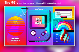 The 90's Branding Patterns