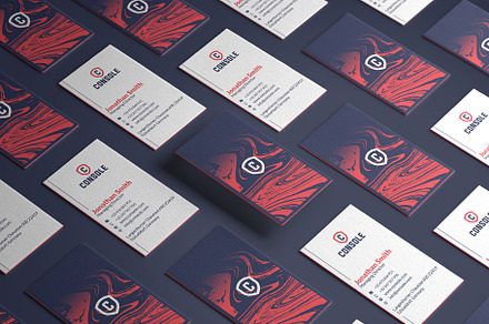 Modern Blue Business Card