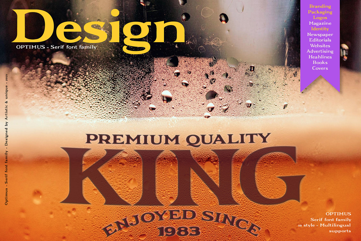 Optimus - Serif font family, a Serif Font by Artistic & Unique (Photo 9 of 12)