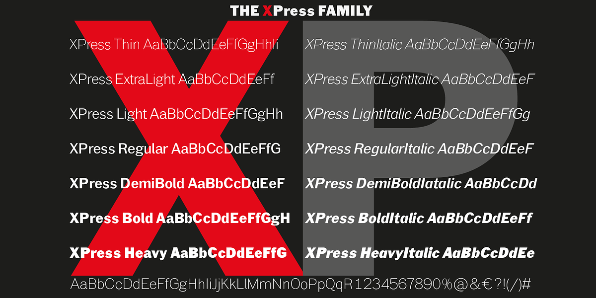 XPress, a Sans Serif Font by Wiescher-Design (Photo 4 of 6)