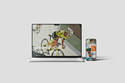 Laptop And Phone Mockup, a Wearable Device Mockup by scribrostudio (Thumbnail 2 of 11)