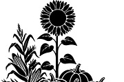 Thanksgiving Harvest Silhouette, an Illustration by Creativeshirt (Thumbnail 31 of 51)