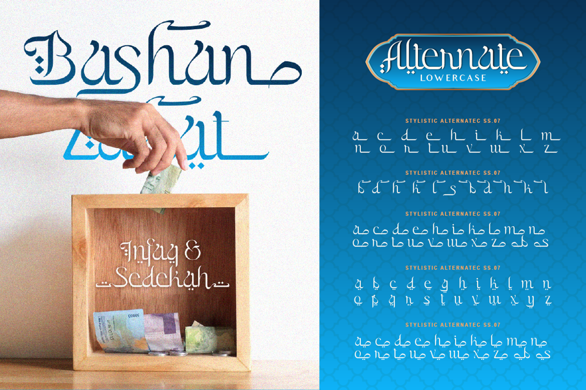 Mushafa, a Script Font by Burntilldead (Photo 6 of 10)