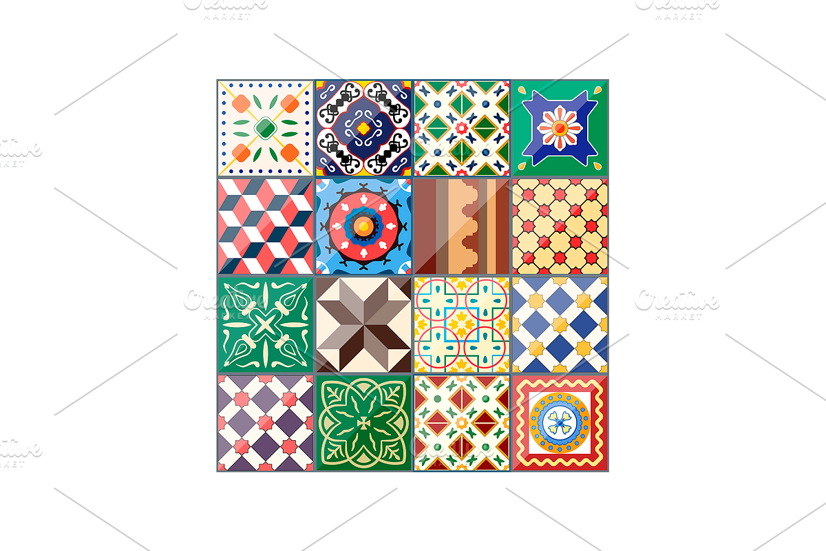 Azulejo Pattern VECTOR. Moroccan, a Pattern Graphic by Natalka Dmitrova art (Photo 7 of 29)