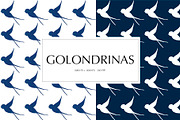 Golondrinas Pack Pattern Design, a Pattern Graphic by ElicoelhoDesign Shop (Thumbnail 1 of 8)