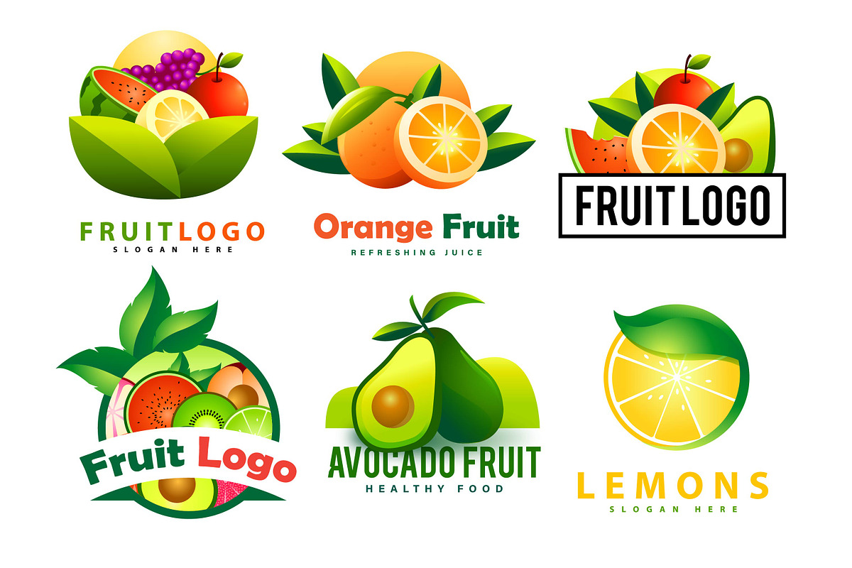 FRUIT & VEGETABLE BUNDEL LOGO BADGE, a Branding & Logo Template by grindstudio (Photo 3 of 11)