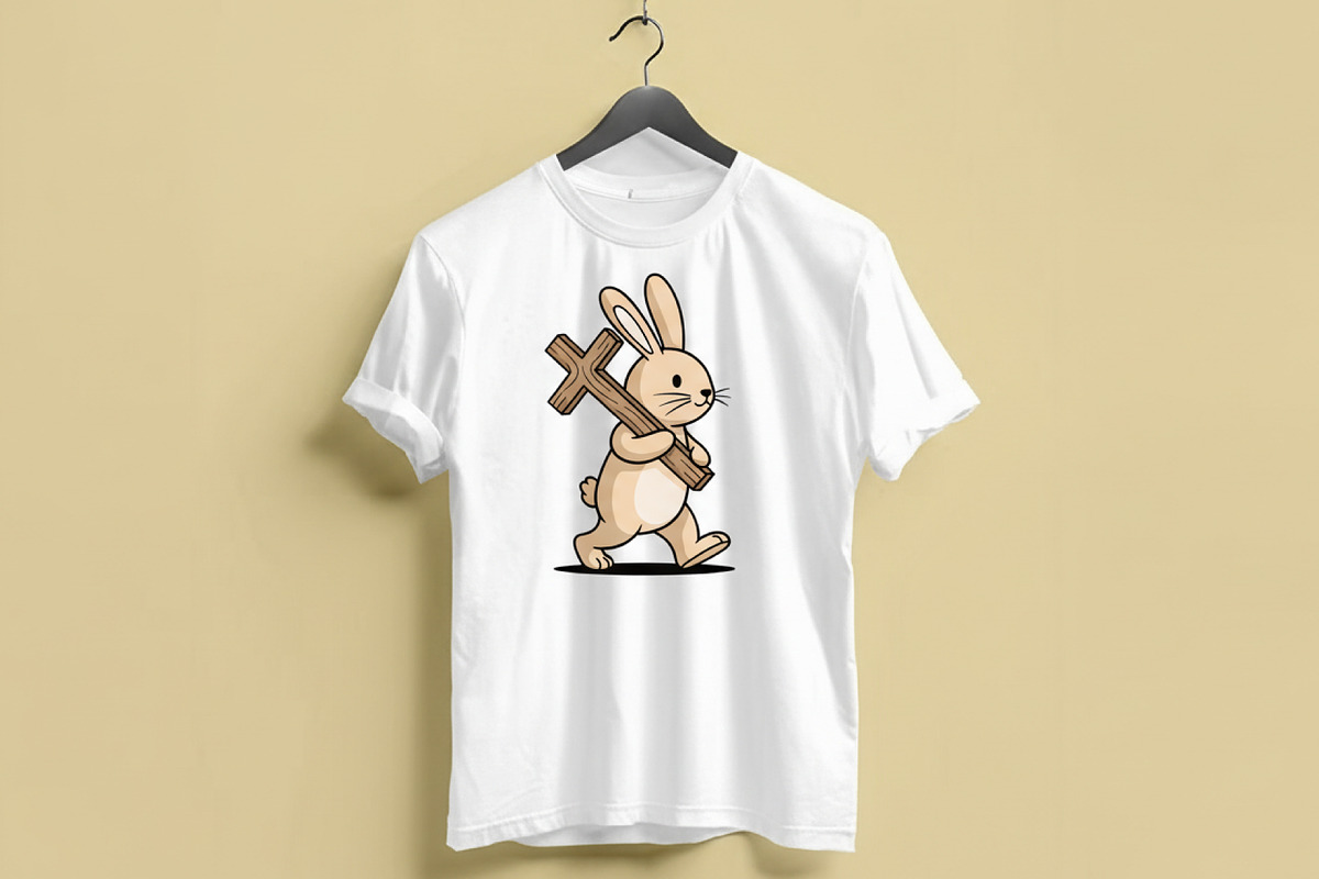 Easter Bunny with Cross Clipart Set, a Graphic by T-shirt Pond (Photo 8 of 10)
