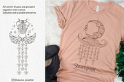Linear Mystical Steampunk Clipart, an Object Graphic by Tatyana_Zenartist (Thumbnail 9 of 12)
