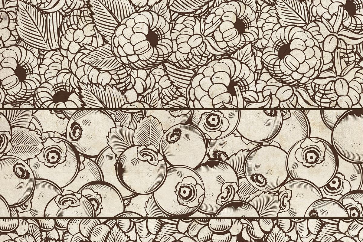 Fruits & Vegetables Vintage Patterns, a Pattern Graphic by ConceptCafe (Photo 4 of 5)
