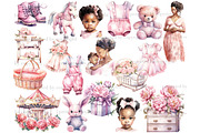 Baby Girl Sublimation Set, a Person Illustration by GlamArtZhanna (Thumbnail 2 of 5)