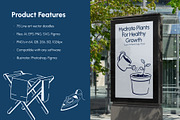 Chores Doodle Icon Set, an Outline Icon by Vectors Market (Thumbnail 2 of 8)