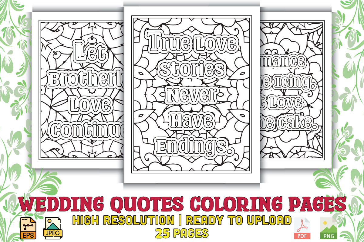 1000 Quotes Coloring Pages, an Object Graphic by protabsorkar11 (Photo 21 of 22)