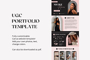 UGC Portfolio Website Template Canva, a Landing Page Template by Business Chic (Thumbnail 2 of 5)
