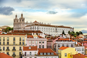 View of the monastery of sao vicente de fora in lisbon featuring de, lisbon, an Architecture Photo by Leonid Andronov