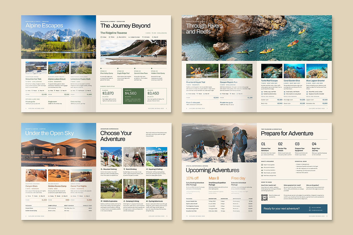 Adventure Travel Catalog Template, a Brochure Template by BrandPacks (Photo 3 of 5)