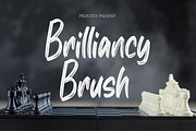 Brilliancy Brush, a Handwritten Font by NJ Studio (Thumbnail 1 of 8)