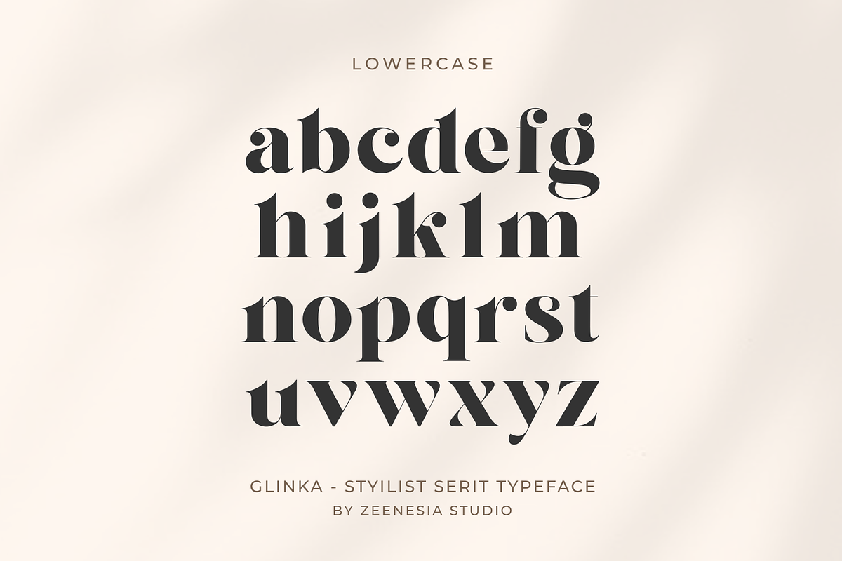 Glinka - A Stylist Serif Font, a Serif Font by zeenesia (Photo 20 of 25)
