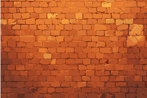 Cartoon background old brick wall of, a Texture Illustration by LadadikArt