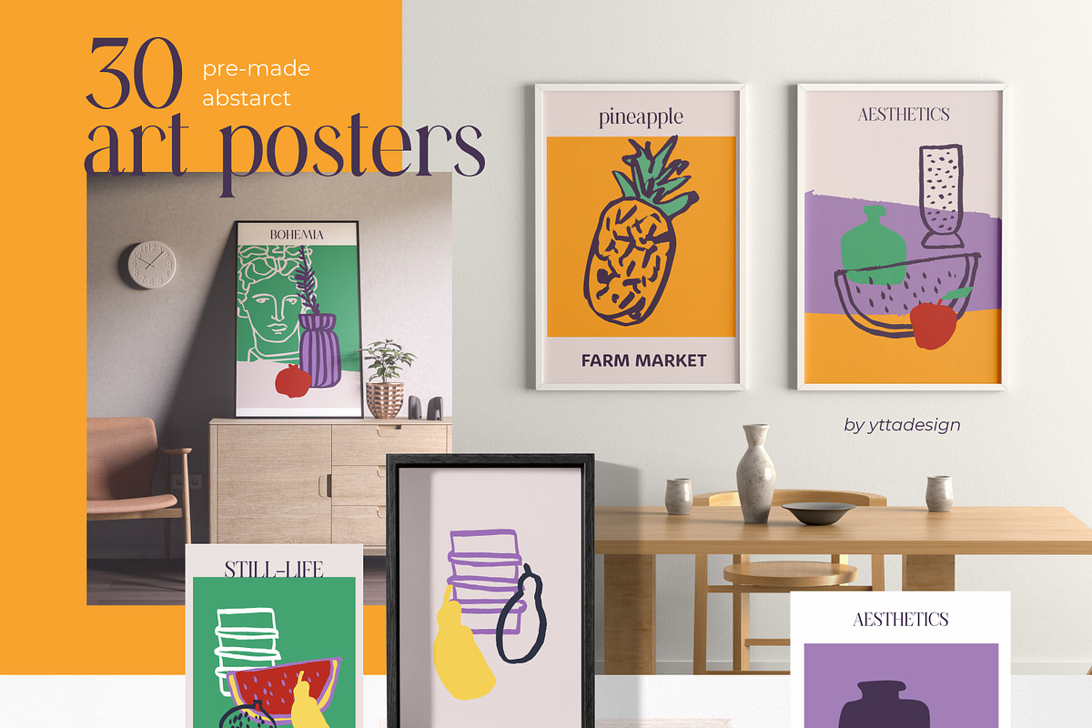 Still life creator patterns & poster, an Object Graphic by yttadesign (Photo 5 of 15)
