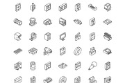 2000+ Isometric Icons Set, an Outline Icon by Brickclay (Thumbnail 25 of 37)