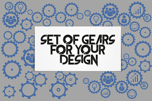 Business mechanism concept. Gears