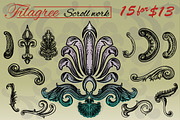 Filigree complete set, an Object Graphic by SteveKnerem (Thumbnail 3 of 5)