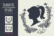 silhouettes of girls, a Decorative Illustration by adi katz (Thumbnail 2 of 5)